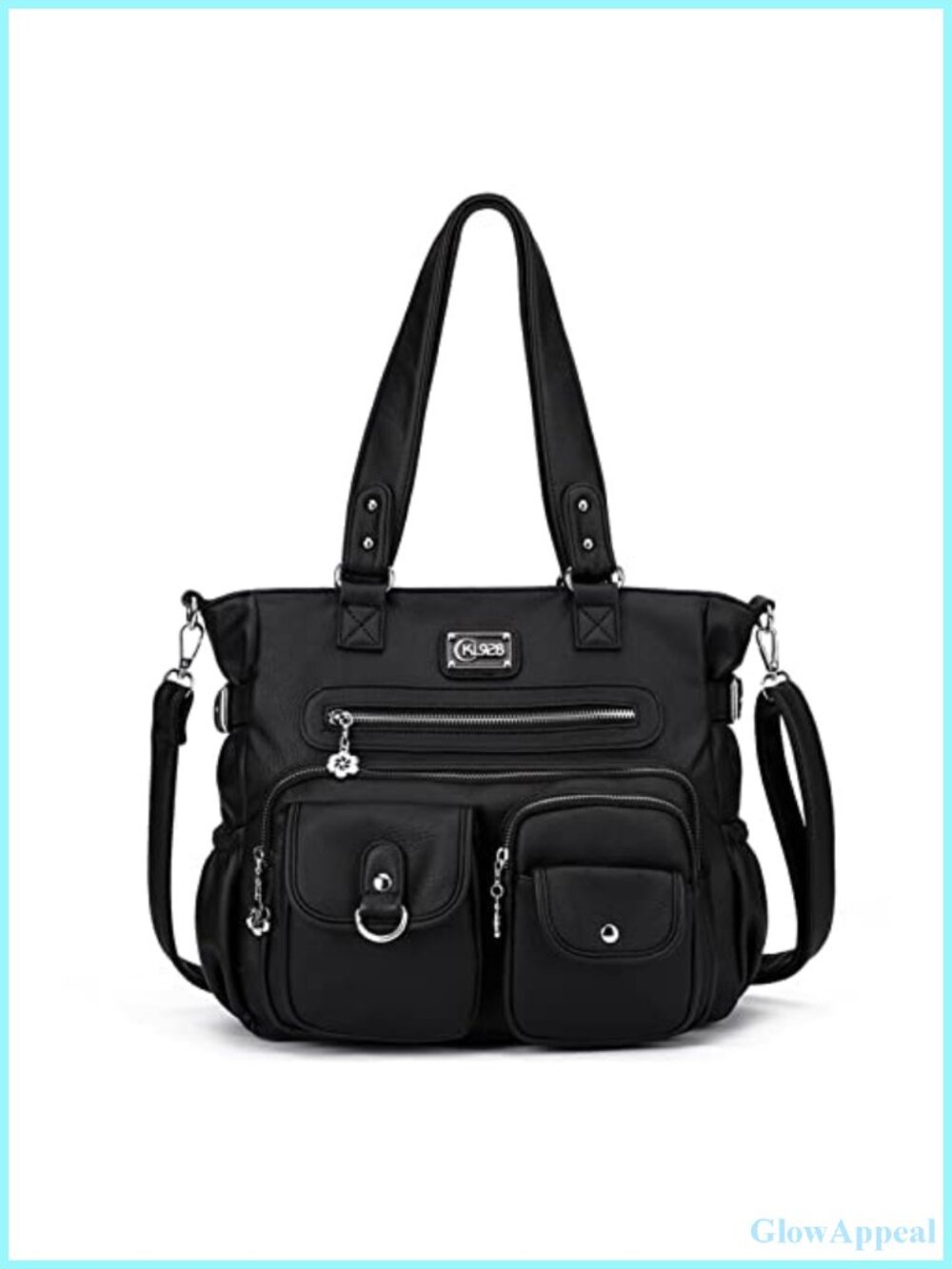 Large Vegan Leather Hobo Bag Women Tote Shoulder Crossbody Laptop Work Purse